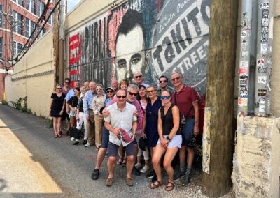 Group At Dillinger Mural
