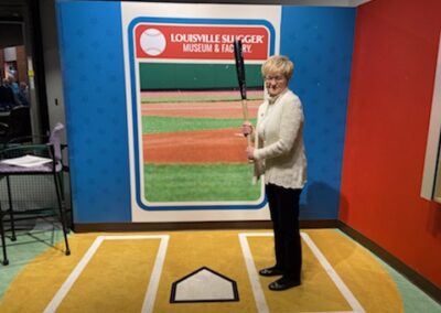 Joy Taking Batting Practice At Louisville Slugger Museum