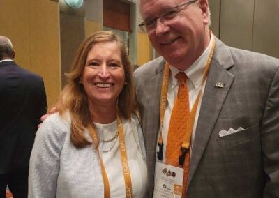 President Elect Ashley Belleau With William Johnston