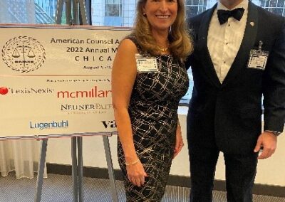 President Elect Ashley Belleau With New Member Jackson Smith Attending The Scholarship Award Dinner