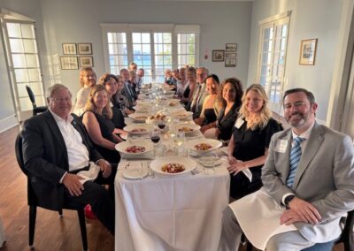 Scholarship Dinner Dining Table Group Shot